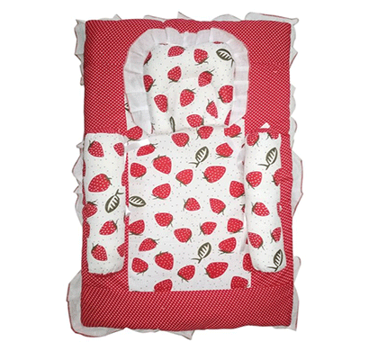 love baby mattress, gaddi set (red)